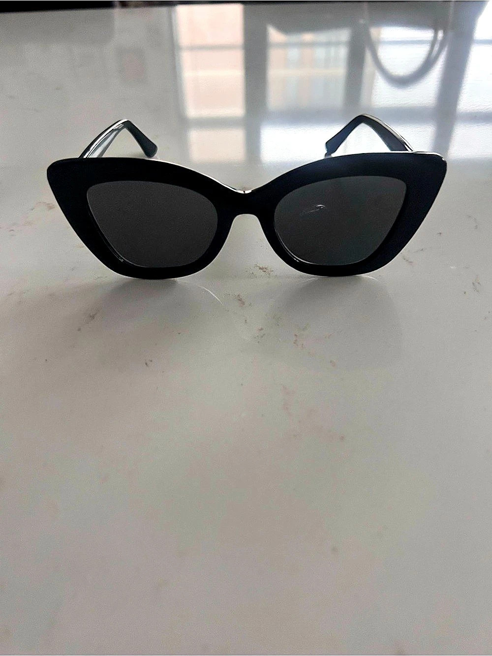 DIFF Eyewear Melody Black Cat Eye Sunglasses